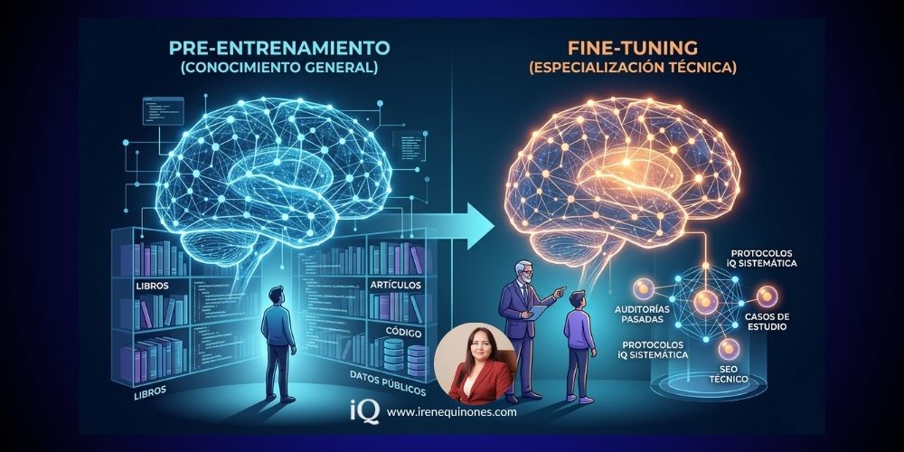 fine-tuning pre-entrenamiento LLMs IA irene-quinones